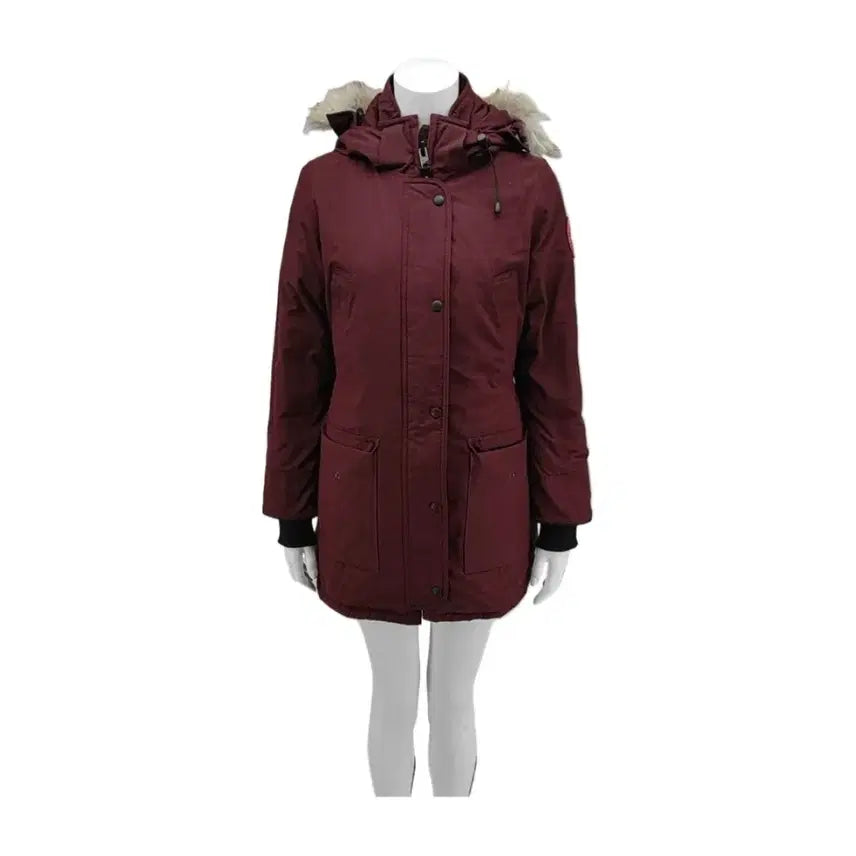 [BUNJANG] Canada Goose Trillium Burgundy Duck Down Parka / 정품  CANADA GOOSE(캐나다구스) 버건디 트릴리움 파카 롱 패딩