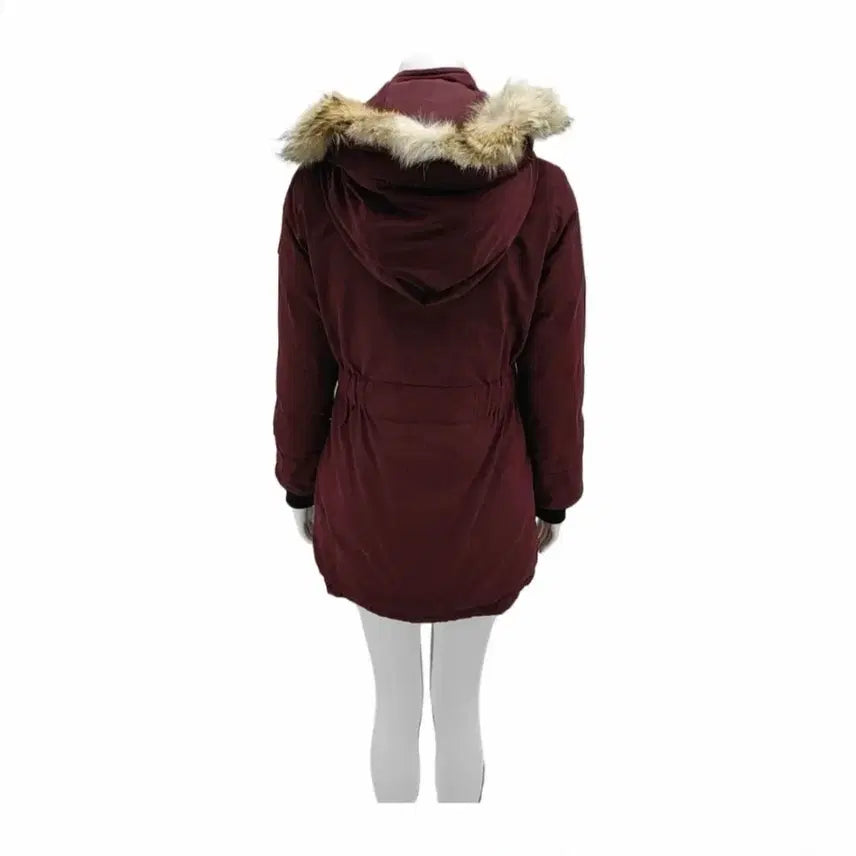 [BUNJANG] Canada Goose Trillium Burgundy Duck Down Parka / 정품  CANADA GOOSE(캐나다구스) 버건디 트릴리움 파카 롱 패딩