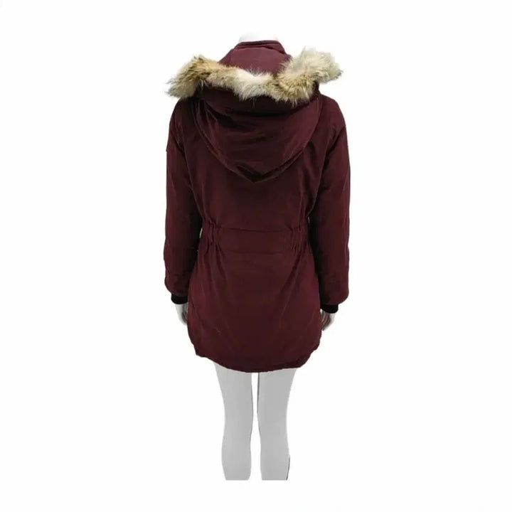 [BUNJANG] Canada Goose Trillium Burgundy Duck Down Parka / 정품  CANADA GOOSE(캐나다구스) 버건디 트릴리움 파카 롱 패딩