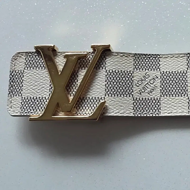 [BUNJANG] Louis Vuitton Damier Azur Belt Set / 루이비통 다미에 아쥬르 벨트 쇼핑백 풀셋 (정품)