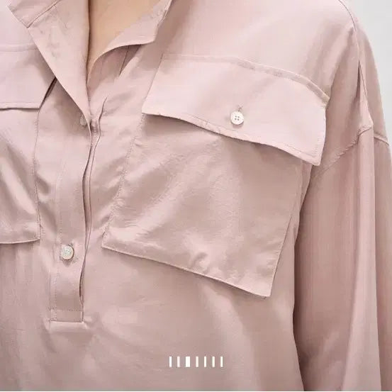 [BUNJANG] SYSTEM Big Pocket Shirt Blouse / SYSTEM 빅 포켓 셔츠블라우스