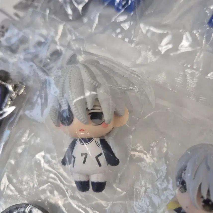 [BUNJANG] Blue Lock Nagi, Reo, Chigiri, Bachira Rubber Strap Keyring Bundle / 블루록 가챠 별과함께 단추 나기 러버 스트랩 키링 레오 치기리 바치라
