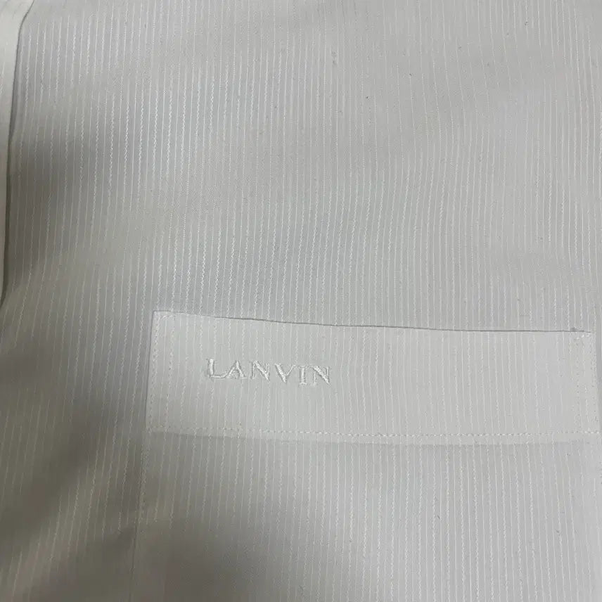 [BUNJANG] Lanvin Classic White Long Sleeve Shirt / 랑방 클래식 화이트 긴팔 셔츠