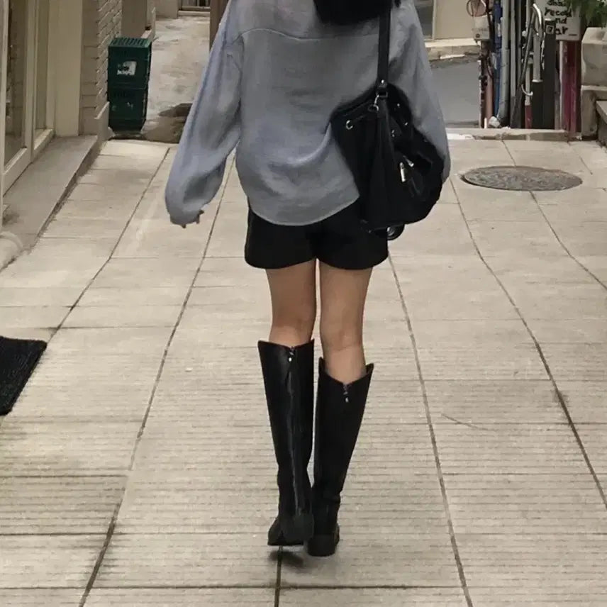 [BUNJANG] Leather Shorts / 레더 반바지