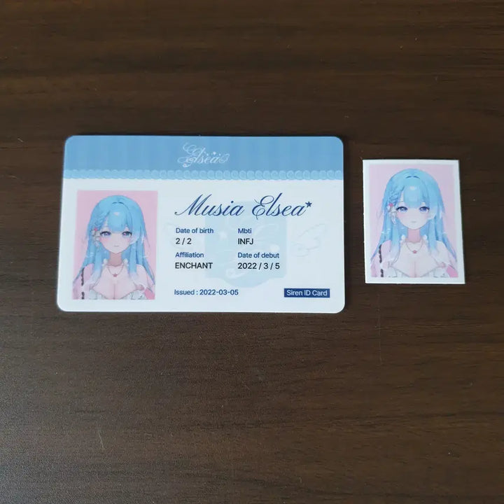 [BUNJANG] Lacie ID Card &amp; Portrait Photo Set / [판매] 엘시 ID카드&amp;증명사진 세트 (버튜버, 버츄얼