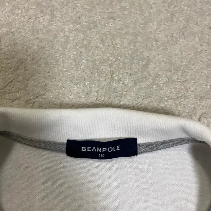 [BUNJANG] Beanpole White Color Block Short Sleeve Polo Shirt Size 110 / 빈폴 화이트 배색 반팔 카라티 110