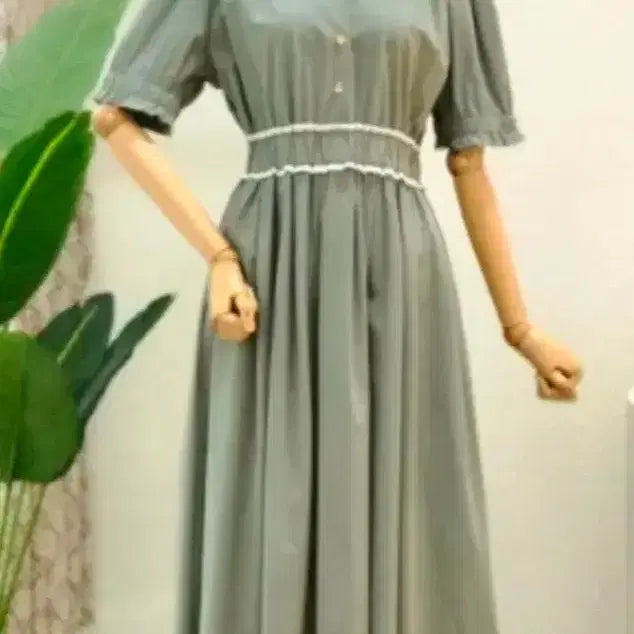 [BUNJANG] JY-303 Midi Dress / JY-303 카라원피스 하객룩원피스 스판원피스