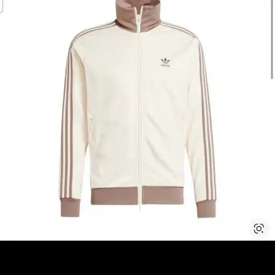 [BUNJANG] Adidas Adicolor Classic Beckenbauer Track Top Wonder White Brown XS Jersey / 아디다스 아디컬러 클래식 베켄바우어 트랙탑 원더 화이트 브라운xs 져지