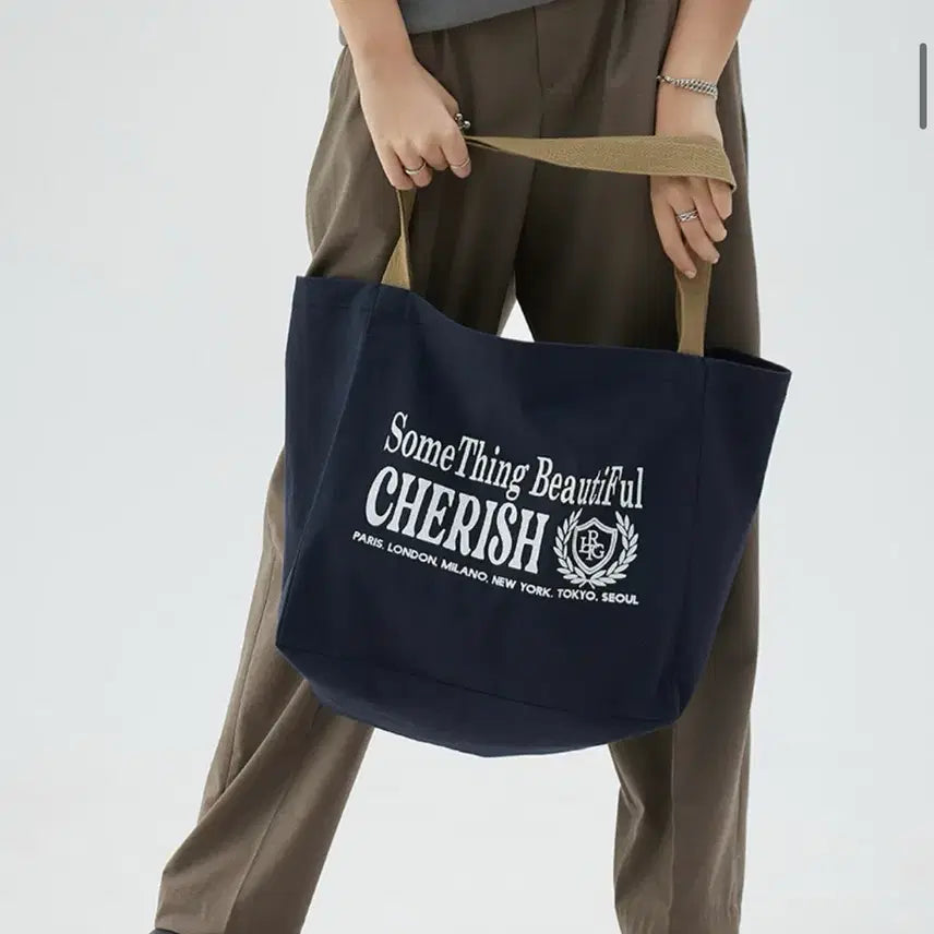 [BUNJANG] Latizen Eco Bag Navy M / 라티젠 에코백 네이비M