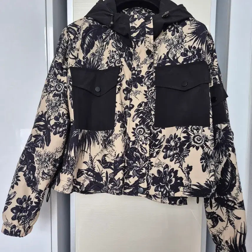 [BUNJANG] Floral Crop Jumper / 플로럴 크롭 점퍼