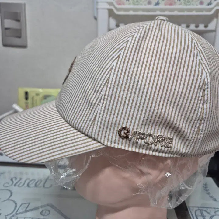[BUNJANG] G/FORE Striped Ball Cap Hat / 지포어 스트라이프 볼캡 모자