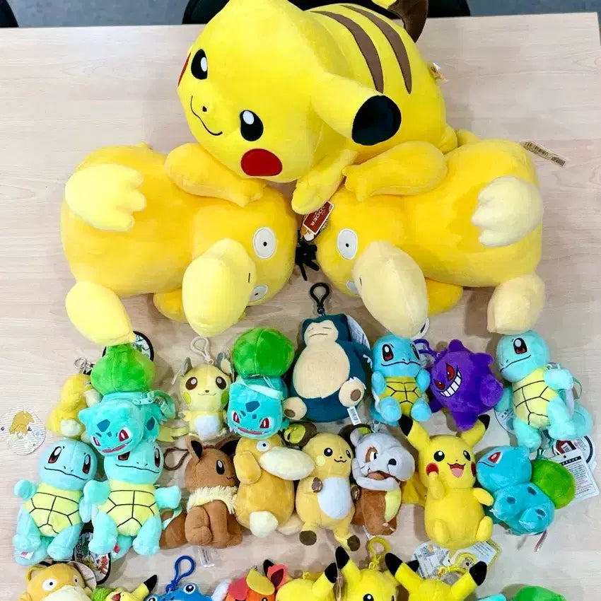 [SOLD OUT] Pokemon피카츄꼬부기고라파덕 등 포켓몬스터인형키링열쇠가방고리(개당