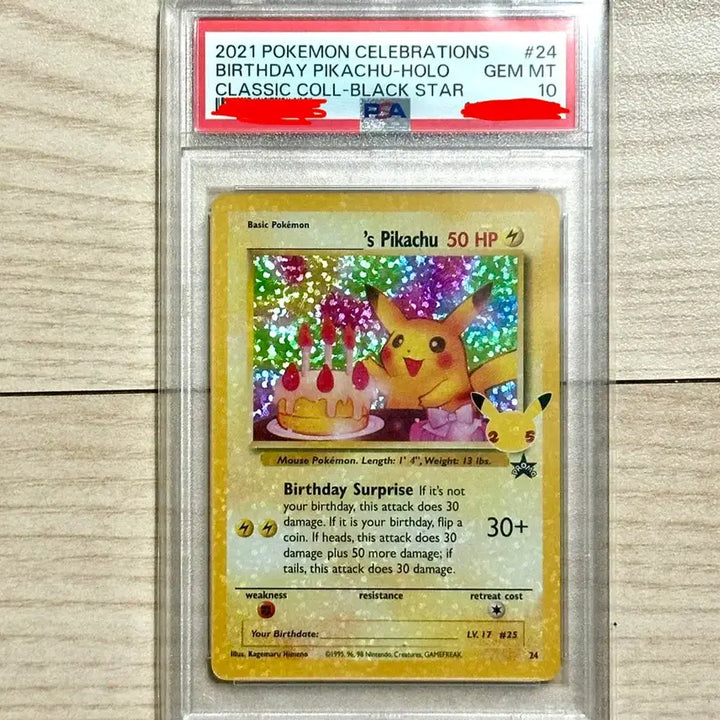 [BUNJANG] Pikachu 25th Anniversary Birthday Pikachu PSA 10 Card / 25주년 생일 피카츄 PSA 10 판매합니다.