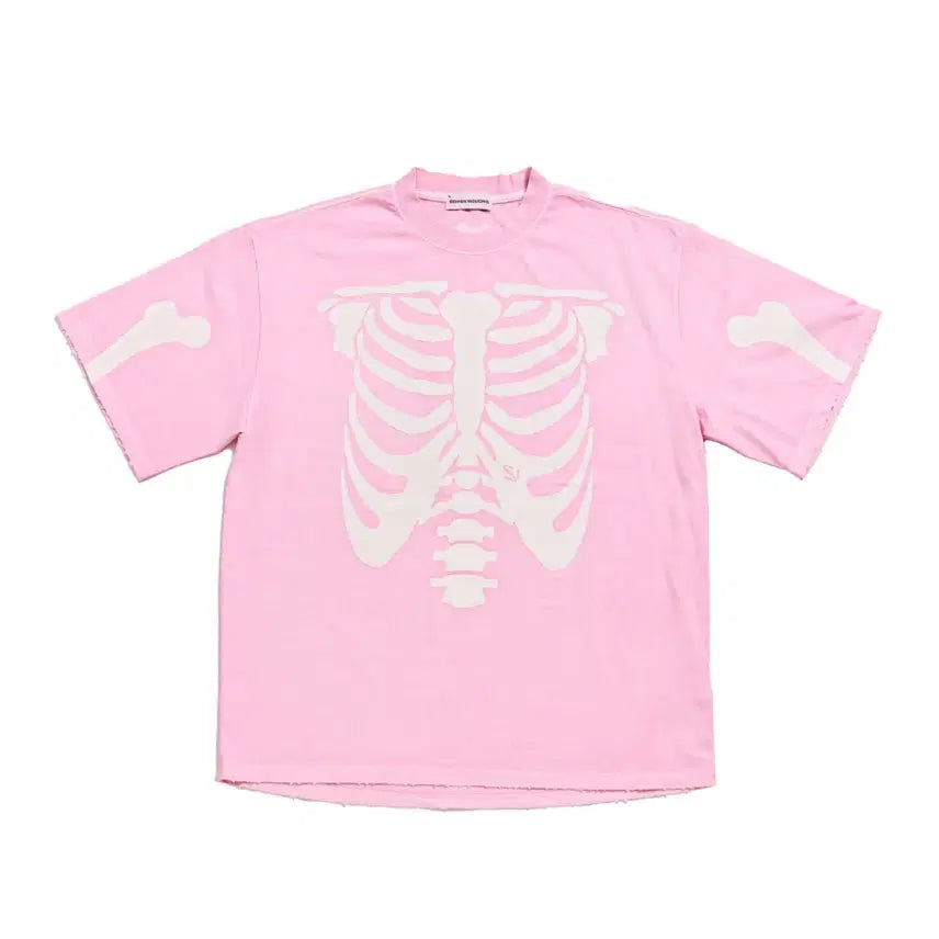 [BUNJANG] 스키즘인듀싱 RIB CAGE T SHIRT_PINK M사이즈 / 스키즘인듀싱 RIB CAGE T SHIRT_PINK M사이즈