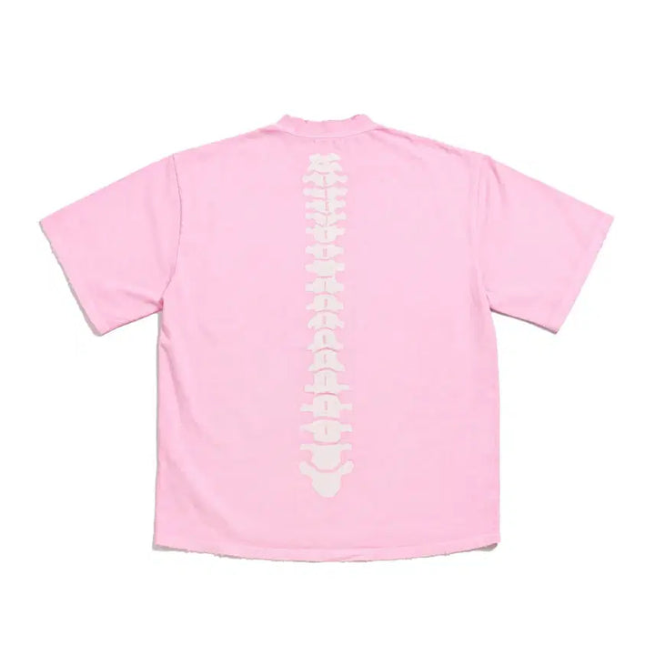 [BUNJANG] 스키즘인듀싱 RIB CAGE T SHIRT_PINK M사이즈 / 스키즘인듀싱 RIB CAGE T SHIRT_PINK M사이즈