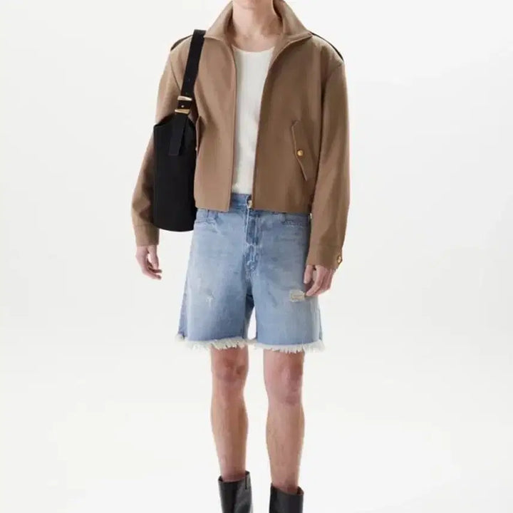 [BUNJANG] TAILE 24SS Officer Wool Blouson Beige Size 1 / 타일레 24ss 오피서 울 블루종 베이지 1사이즈