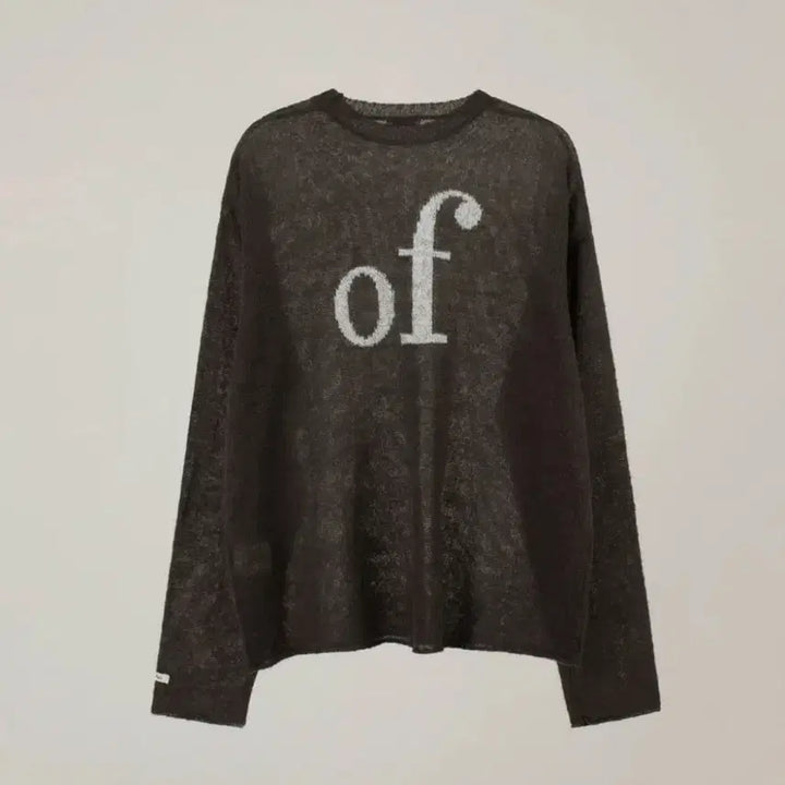 [BUNJANG] Overdue Flare Mohair Knit Charcoal / 오버듀플레어 모헤어니트 차콜 시스루 타낫위아썸마크들리딥뮤즈포스터미엘