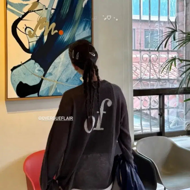 [BUNJANG] Overdue Flare Mohair Knit Charcoal / 오버듀플레어 모헤어니트 차콜 시스루 타낫위아썸마크들리딥뮤즈포스터미엘
