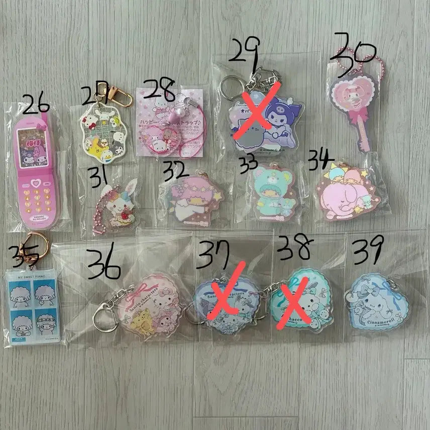 [BUNJANG] Sanrio Keyring Collection / [할인] 산리오 일본정품 키링 모음 76종 0.1~1.3