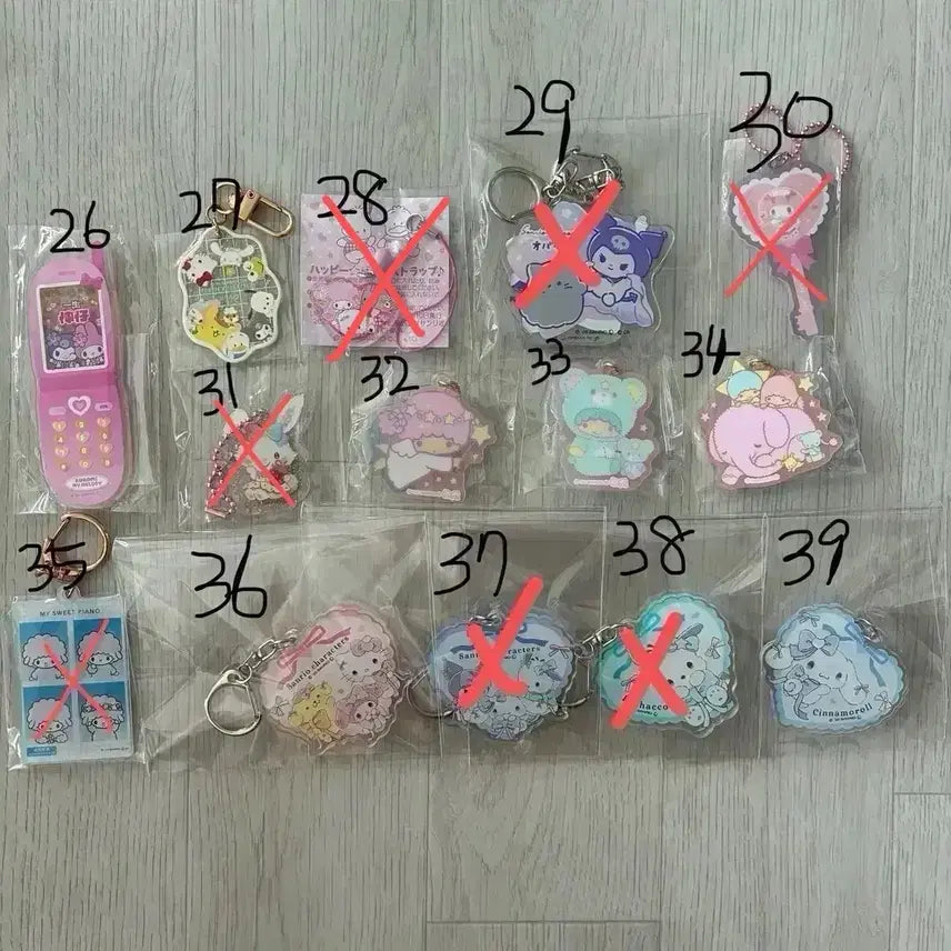 [BUNJANG] Sanrio Keyring Collection / [할인] 산리오 일본정품 키링 모음 76종 0.1~1.3
