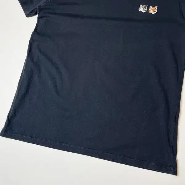 [SOLD OUT] 메종키츠네 21SS 더블 폭스 헤드 패치 반팔 티셔츠 PN9646