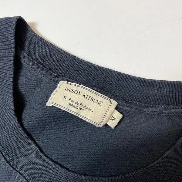 [SOLD OUT] 메종키츠네 21SS 더블 폭스 헤드 패치 반팔 티셔츠 PN9646