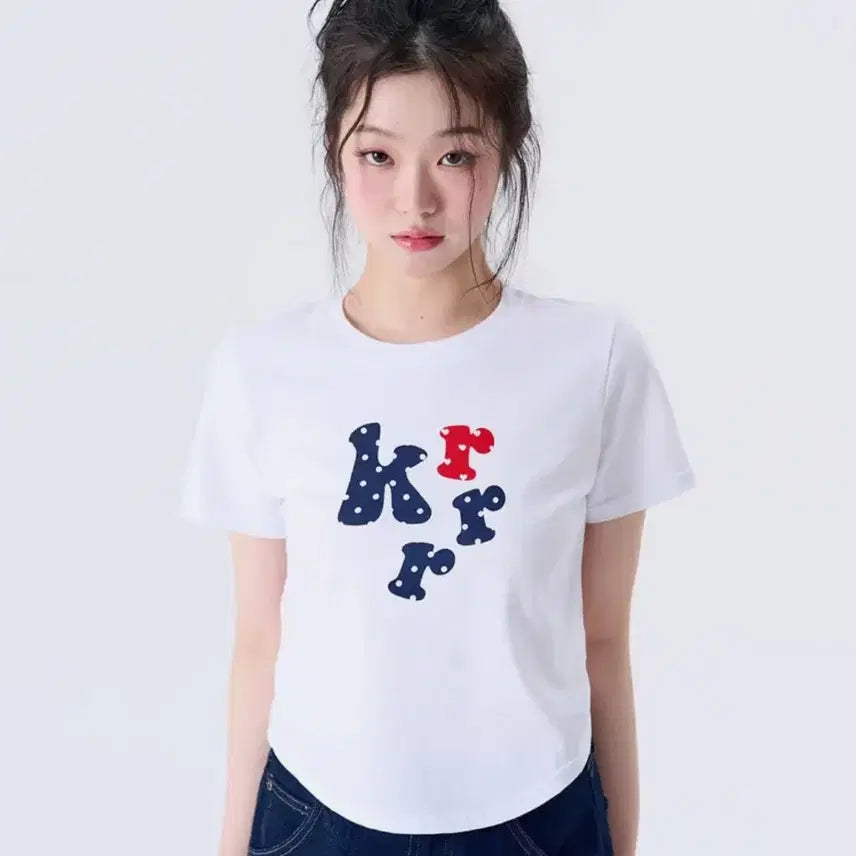 [BUNJANG] 키쇼르 도트 반팔 티셔츠 / 키쇼르 도트 반팔 티셔츠