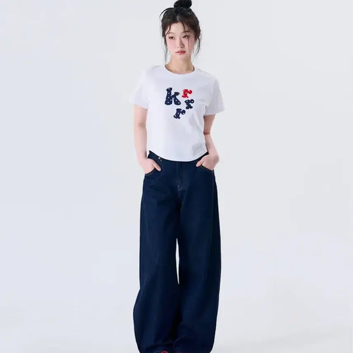 [BUNJANG] 키쇼르 도트 반팔 티셔츠 / 키쇼르 도트 반팔 티셔츠