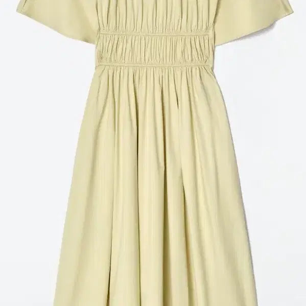 [BUNJANG] COS Gathered Open-Back Midi Dress Pistachio / COS 개더드 오픈백 미디 드레스 새제품