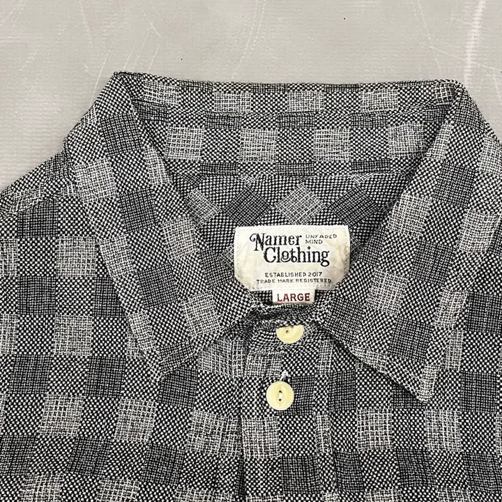 [BUNJANG] Nammercloding Plaid Short Sleeve Shirt / 네이머클로딩 반팔 셔츠