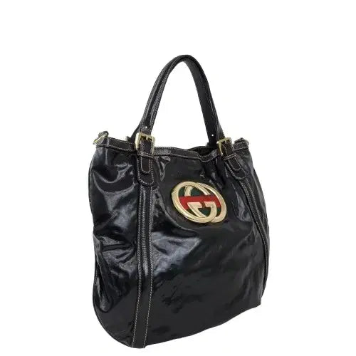[BUNJANG] Gucci Brit Diamant Côte Canvas Hobo Bag / 정품 구찌 브릿 다이아럭스 코팅 캔버스 호보백