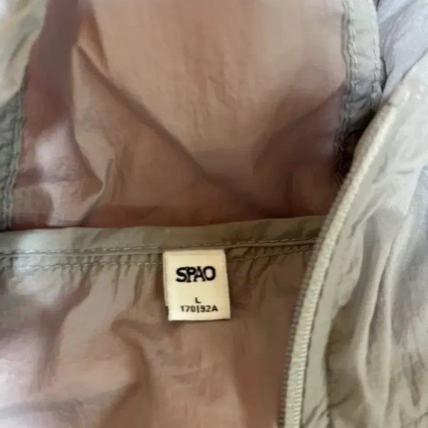 [BUNJANG] Spao Light Shear Cropped Windbreaker Gray L / 스파오 라이트시어후드 크롭바람잠바 그레이L