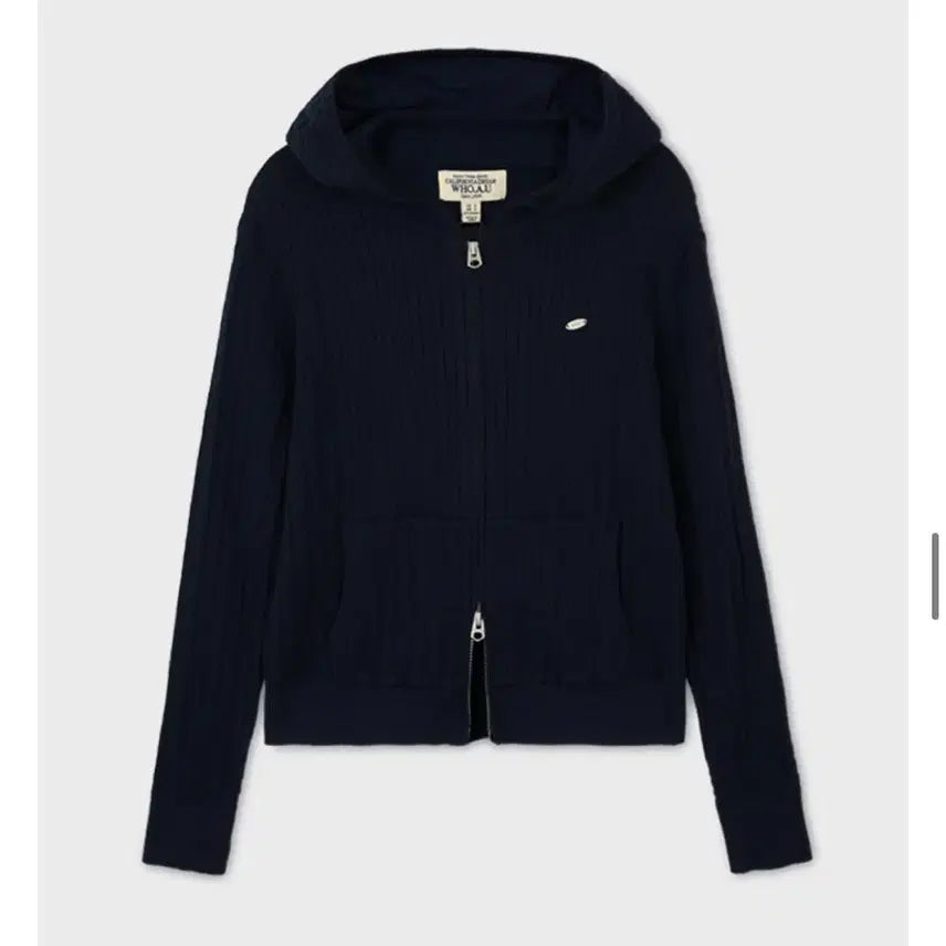 [BUNJANG] WhoAU High-Gauge Cable Zip-Up Hoodie / 후아유 High-Guage Cable Hoodie Zip-up