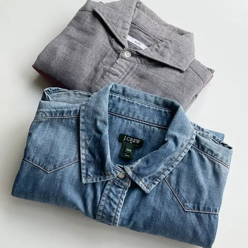 [BUNJANG] J.Crew SHIPS Bundle Set Shirts / J.CREW, SHIPS 셔츠 두벌 일괄