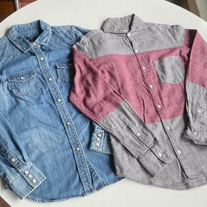 [BUNJANG] J.Crew SHIPS Bundle Set Shirts / J.CREW, SHIPS 셔츠 두벌 일괄
