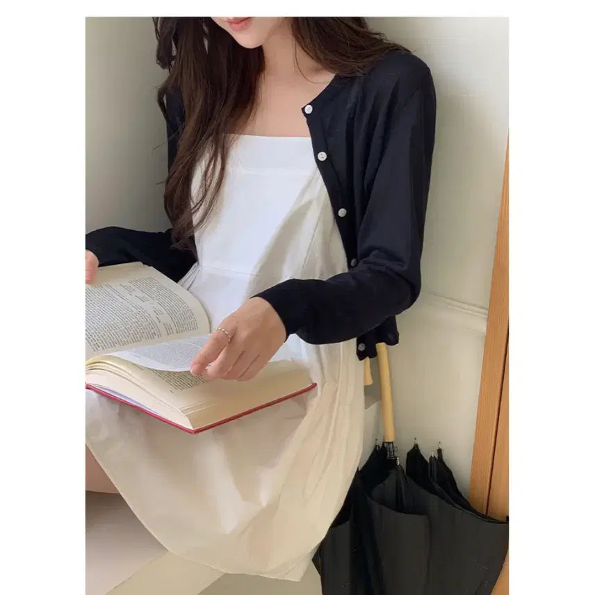 [BUNJANG] Premium Cool Knit Cardigan / L 블랙 검정 온리 프리미엄 쿨 니트 가디건