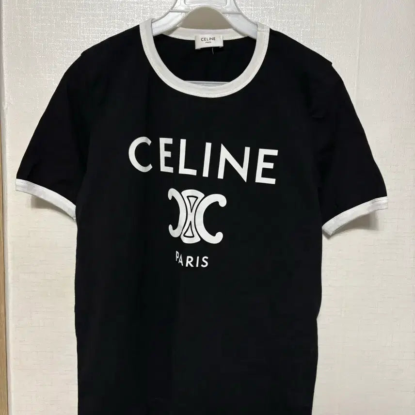 [BUNJANG] Celine Black Ringer T-Shirt (Size M) / [M] 정품 셀린느 블랙 링거 티셔츠