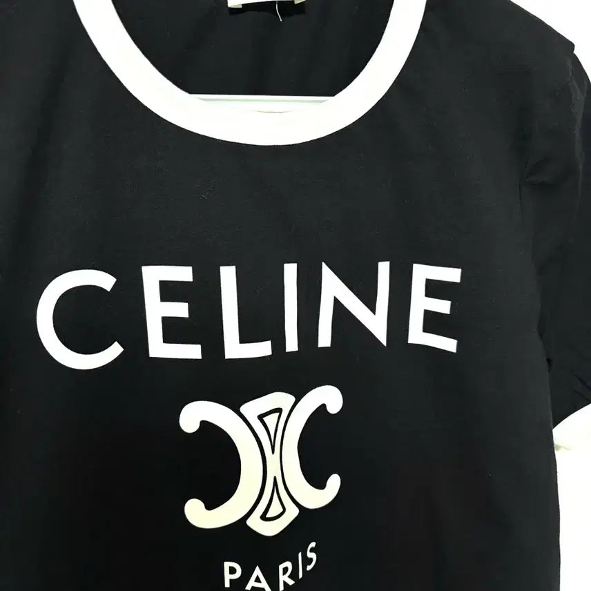 [BUNJANG] Celine Black Ringer T-Shirt (Size M) / [M] 정품 셀린느 블랙 링거 티셔츠