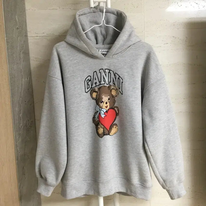 [BUNJANG] GANNI 가니 테디베어 오버핏 스웻 후드티셔츠 S / GANNI 가니 테디베어 오버핏 스웻 후드티셔츠 S