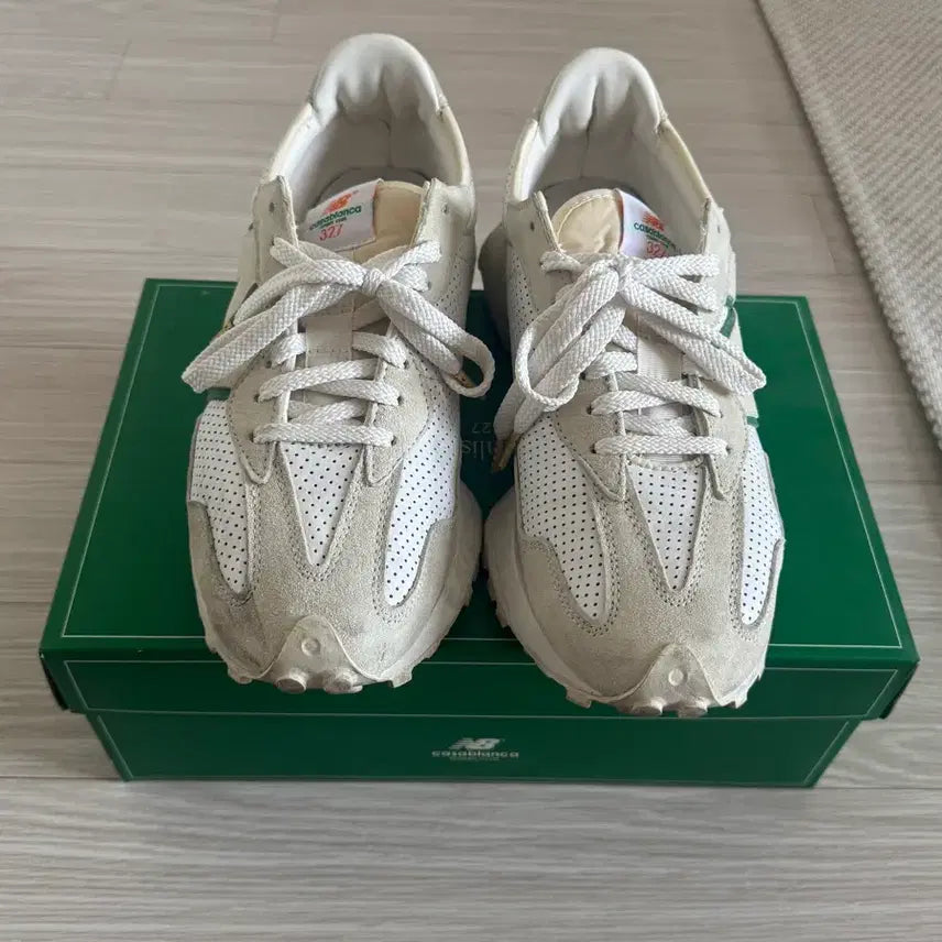 [BUNJANG] New Balance x Casablanca 327 Idealist Off-White Green / [275] 뉴발란스 x 카사블랑카 327 아이디얼리스트 오프 화이트 그린