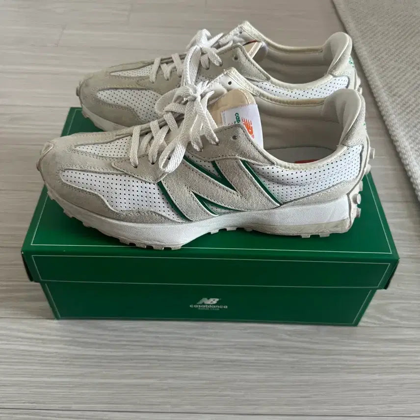 [BUNJANG] New Balance x Casablanca 327 Idealist Off-White Green / [275] 뉴발란스 x 카사블랑카 327 아이디얼리스트 오프 화이트 그린