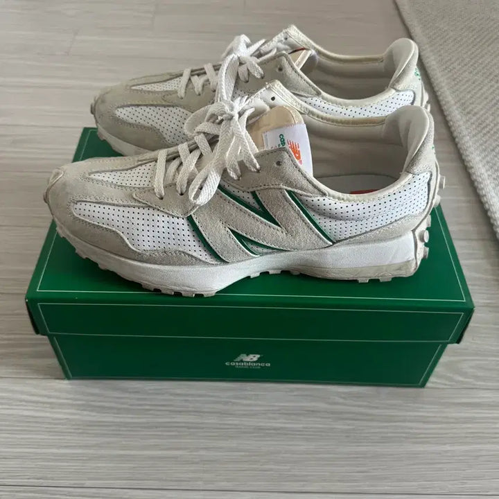 [BUNJANG] New Balance x Casablanca 327 Idealist Off-White Green / [275] 뉴발란스 x 카사블랑카 327 아이디얼리스트 오프 화이트 그린