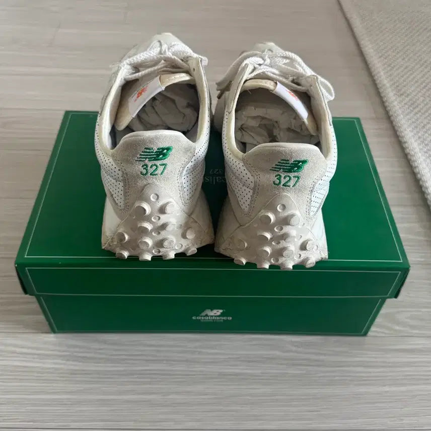 [BUNJANG] New Balance x Casablanca 327 Idealist Off-White Green / [275] 뉴발란스 x 카사블랑카 327 아이디얼리스트 오프 화이트 그린