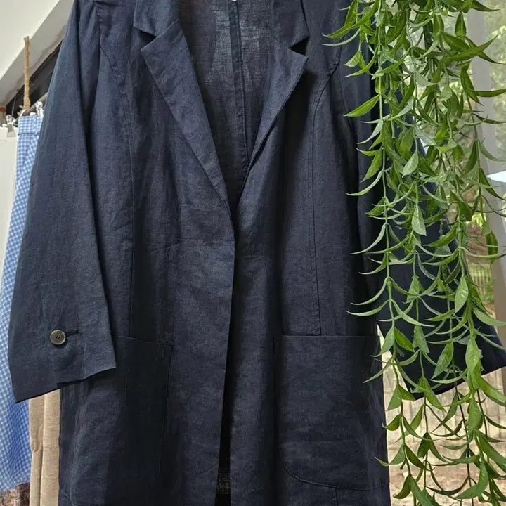 [SOLD OUT] [새상품]네이비 린넨/마 자켓(66~)