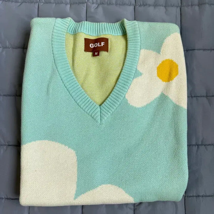 [BUNJANG] Golf Wang Flower Knit Vest M / 골프왕 플라워 스웨터 베스트