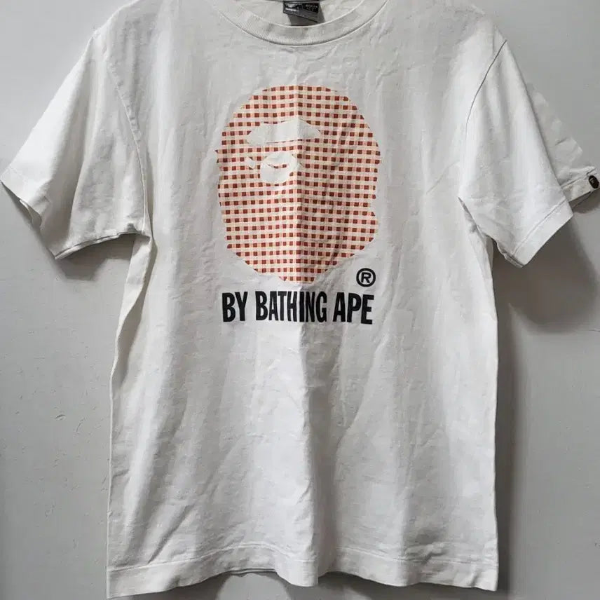 [BUNJANG] BAPE Monogram Short Sleeve T-Shirt White / BAPE 베이프 모노그램 반팔 티셔츠 화이트
