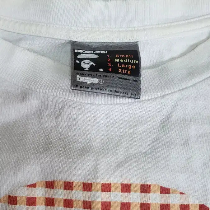 [BUNJANG] BAPE Monogram Short Sleeve T-Shirt White / BAPE 베이프 모노그램 반팔 티셔츠 화이트