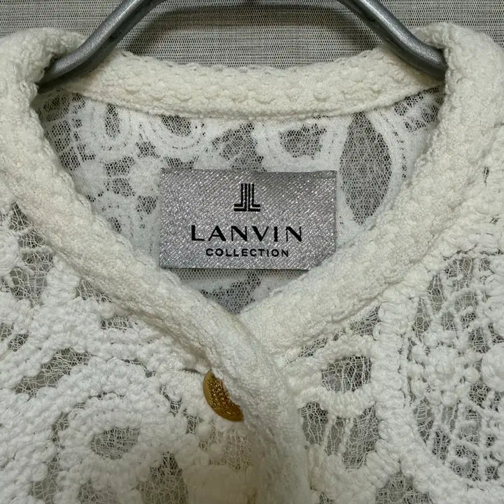 [BUNJANG] Hanseom Lanvin Collection White Lace Jacket / 한섬 랑방 컬렉션 화이트 레이스 자켓