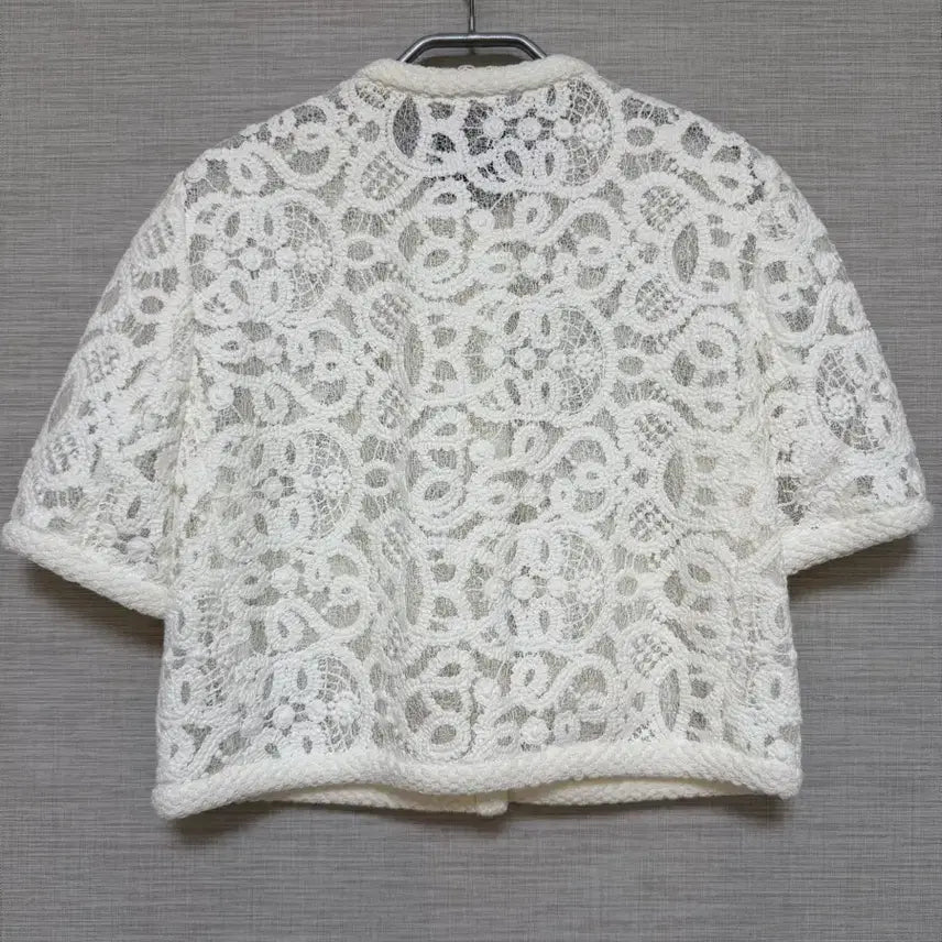 [BUNJANG] Hanseom Lanvin Collection White Lace Jacket / 한섬 랑방 컬렉션 화이트 레이스 자켓