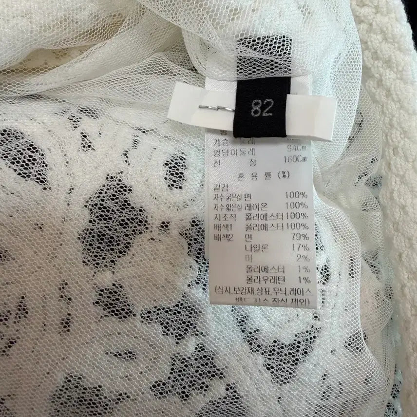 [BUNJANG] Hanseom Lanvin Collection White Lace Jacket / 한섬 랑방 컬렉션 화이트 레이스 자켓